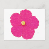 Carte Postale Hibiscus rose Fleur tropicale (Devant)