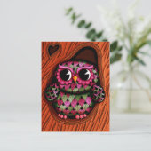 Carte postale Hibou (Debout devant)