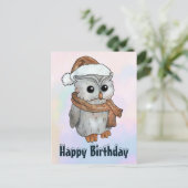 Carte Postale Hibou (Debout devant)