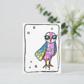 Carte Postale Hibou (Debout devant)