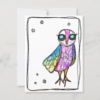 Carte Postale Hibou