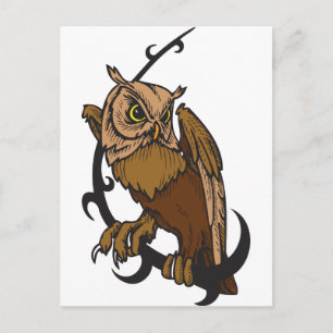 Carte Postale Hibou