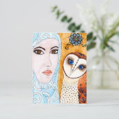 Carte Postale Hibou (Debout devant)