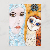 Carte Postale Hibou (Devant)