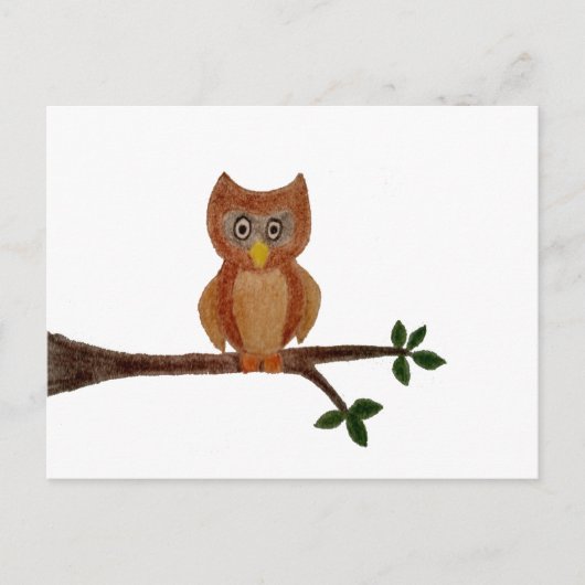 Carte Postale Hibou (Devant)