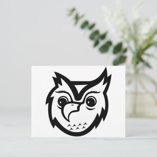 Carte Postale Hibou (Debout devant)