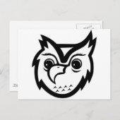 Carte Postale Hibou (Devant / Derrière)