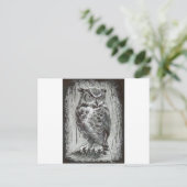 Carte Postale Hibou (Debout devant)