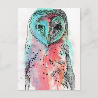 Carte Postale Hibou