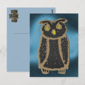 Carte Postale Hibou (Devant / Derrière)