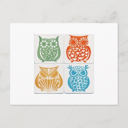 Carte Postale hibou5 (Devant)