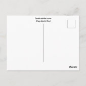 Carte Postale Hibou au clair de lune (Dos)