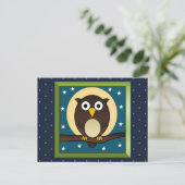 Carte Postale Hibou brun nocturne (Debout devant)