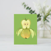 Carte Postale hibou de pomme (Debout devant)