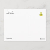 Carte Postale hibou de pomme (Dos)