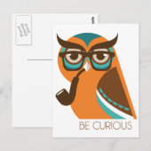 Carte Postale Hibou de Quizik (Devant / Derrière)
