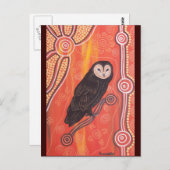 Carte Postale Hibou Dreaming (Devant / Derrière)