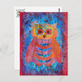 Carte Postale Hibou / Eule (Devant / Derrière)