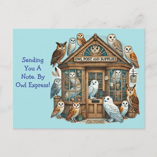 Carte Postale Hibou Express Générique  (Devant)