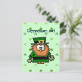 Carte Postale hibou leprechaun (Debout devant)