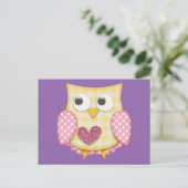 Carte Postale Hibou mignon (Debout devant)