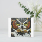 Carte Postale Hibou n° 20 (Debout devant)