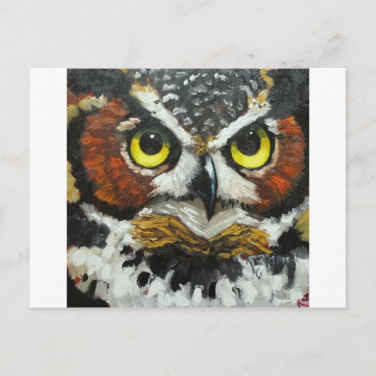 Carte Postale Hibou n° 20 (Devant)