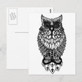 Carte Postale Hibou Ohm (Devant / Derrière)