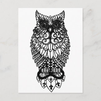 Carte Postale Hibou Ohm