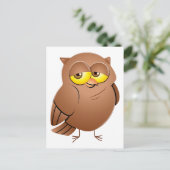 Carte Postale Hibou owl (Debout devant)