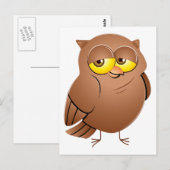 Carte Postale Hibou owl (Devant / Derrière)