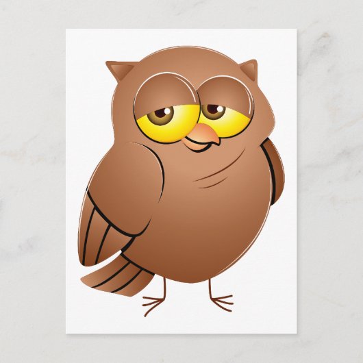 Carte Postale Hibou owl (Devant)