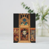 Carte postale "Hibou papillon Triptych" (Debout devant)