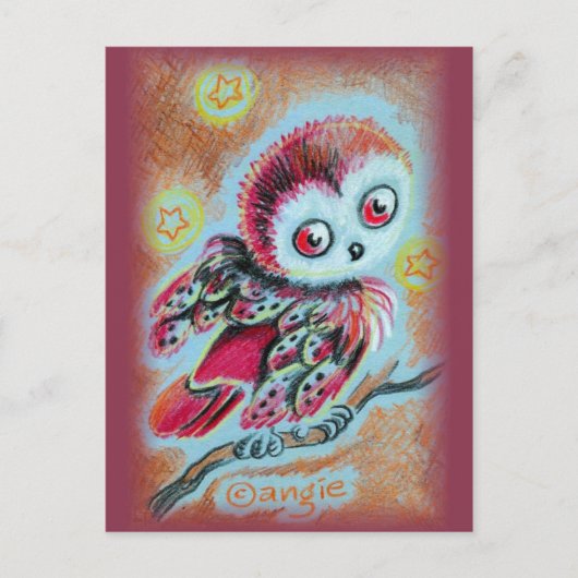Carte Postale Hibou sage (Devant)