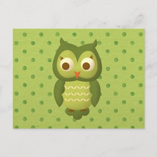 Carte Postale Hibou sage (Devant)