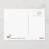 Carte Postale hibou sur la Lune (Dos)