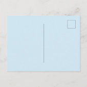 Carte Postale Hiboux Blancs Bleus (Dos)