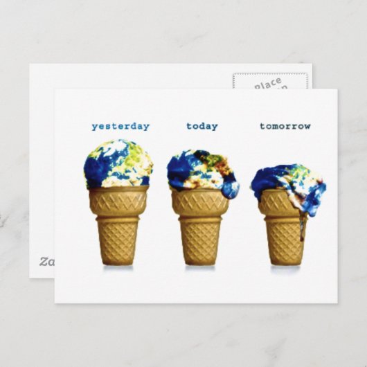 Carte Postale Hier aujourd'hui demain (Devant / Derrière)
