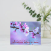 Carte Postale Hier, c'est l'histoire. Demain est un mystère. Et (Debout devant)