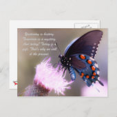 Carte Postale Hier, c'est l'histoire. Demain est un mystère. Et  (Devant / Derrière)