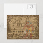 Carte Postale Hiéroglyphe égyptien (Devant / Derrière)