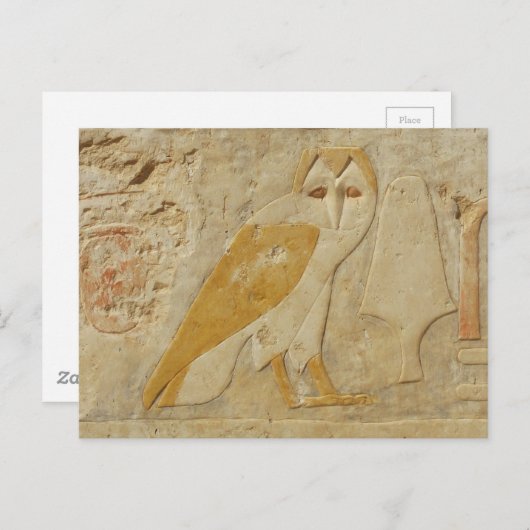 Carte Postale Hiéroglyphe hiéroglyphe des hiéroglyphes de l'Égyp (Devant / Derrière)