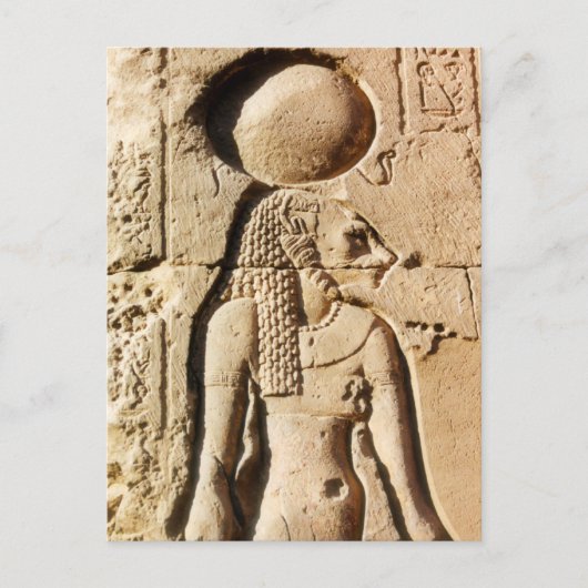 Carte Postale Hiéroglyphe Lioness Sekhmet (Devant)