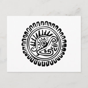 Carte Postale Hiéroglyphe mexicain(Maya)