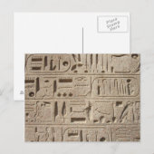 Carte postale Hiéroglyphes (Devant / Derrière)