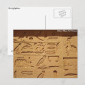 Carte Postale Hiéroglyphes (Devant / Derrière)