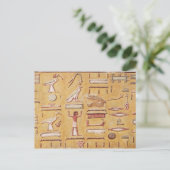 Carte Postale Hiéroglyphes, de la Tombe de Seti I (Debout devant)
