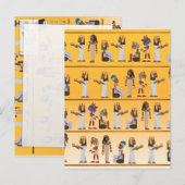 Carte Postale Hiéroglyphes d'Égypte (Devant / Derrière)
