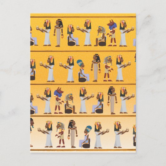 Carte Postale Hiéroglyphes d'Égypte (Devant)