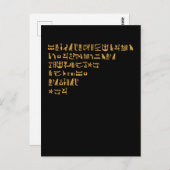 Carte Postale Hiéroglyphes égyptiens Égypte ancienne (Devant / Derrière)